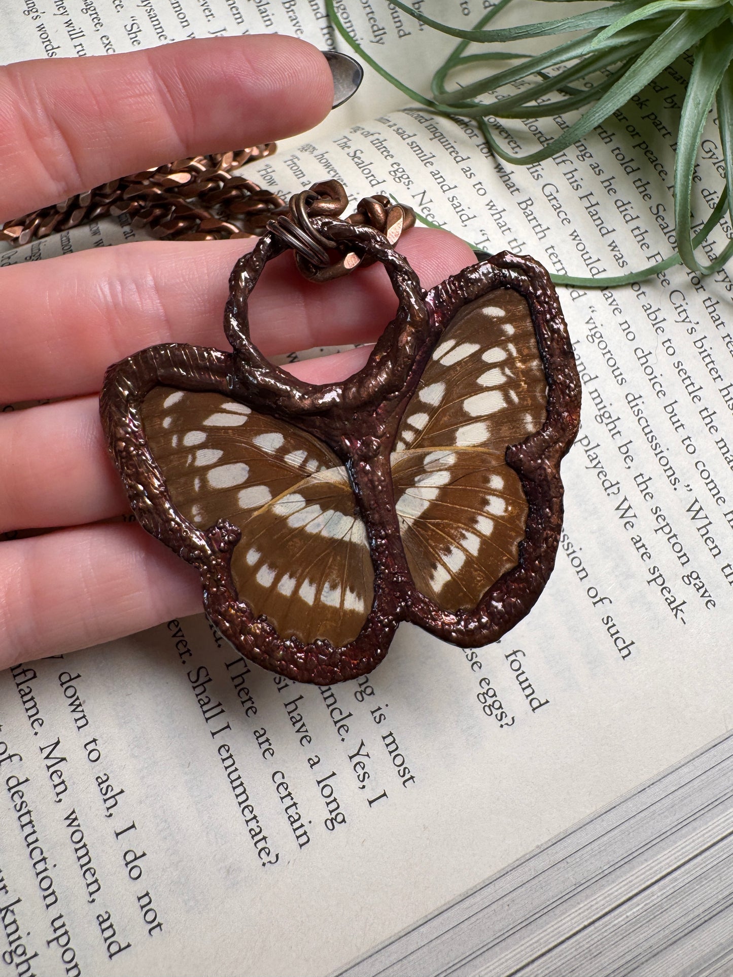 Natural Turquoise Butterfly Necklace