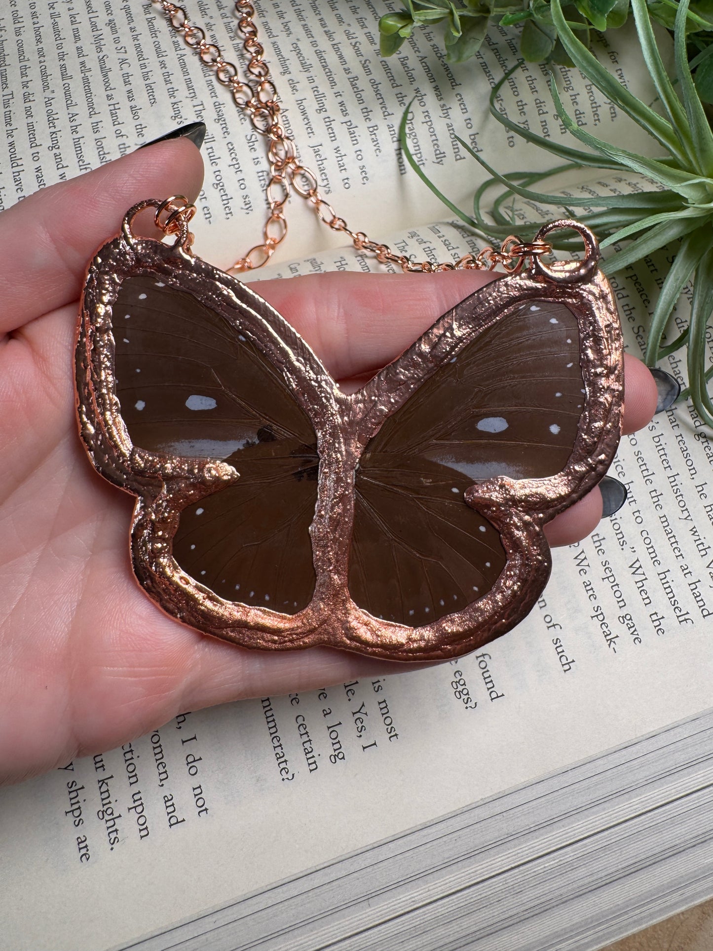 Labradorite Butterfly Necklace