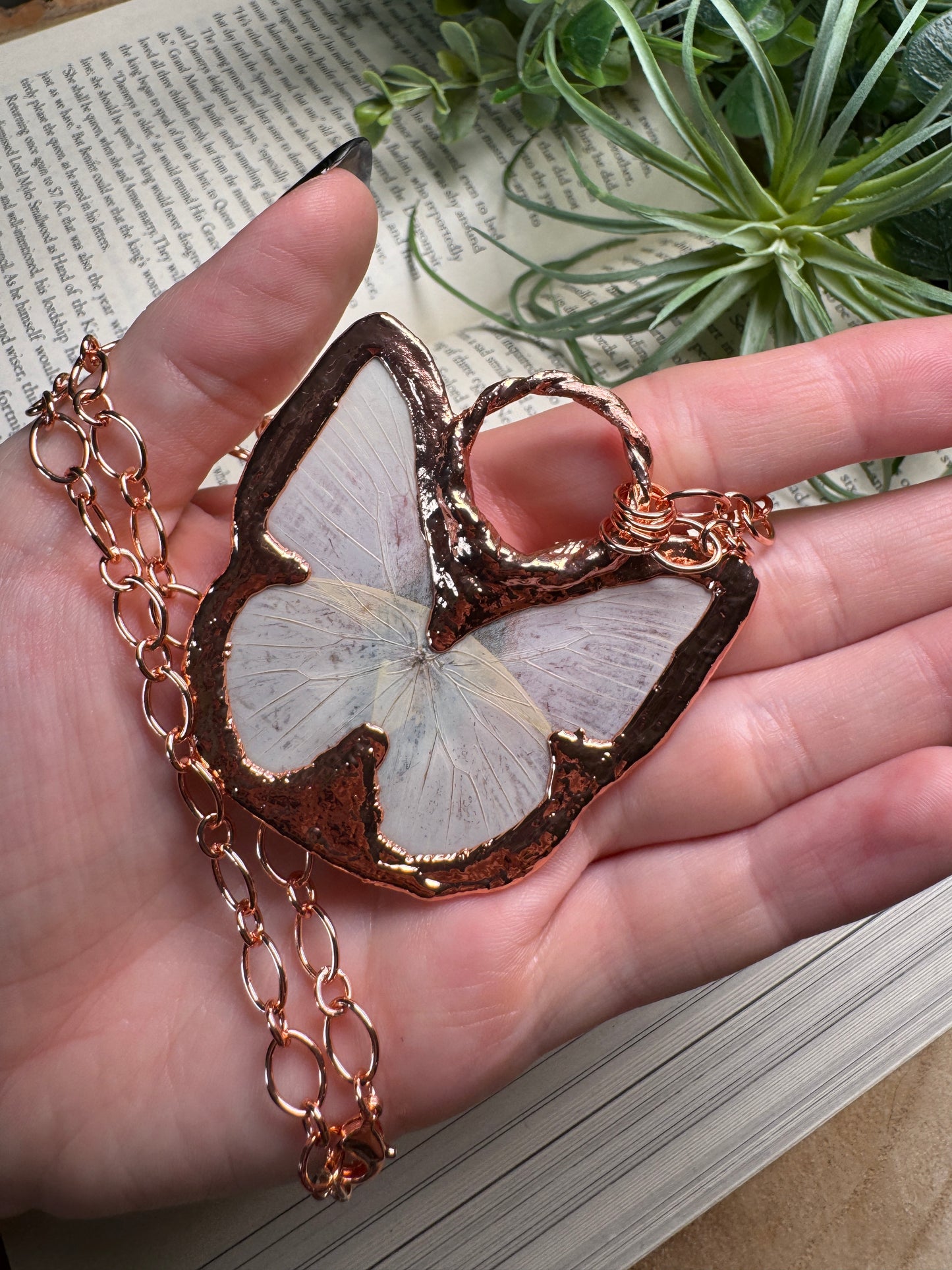 Amethyst Butterfly Necklace