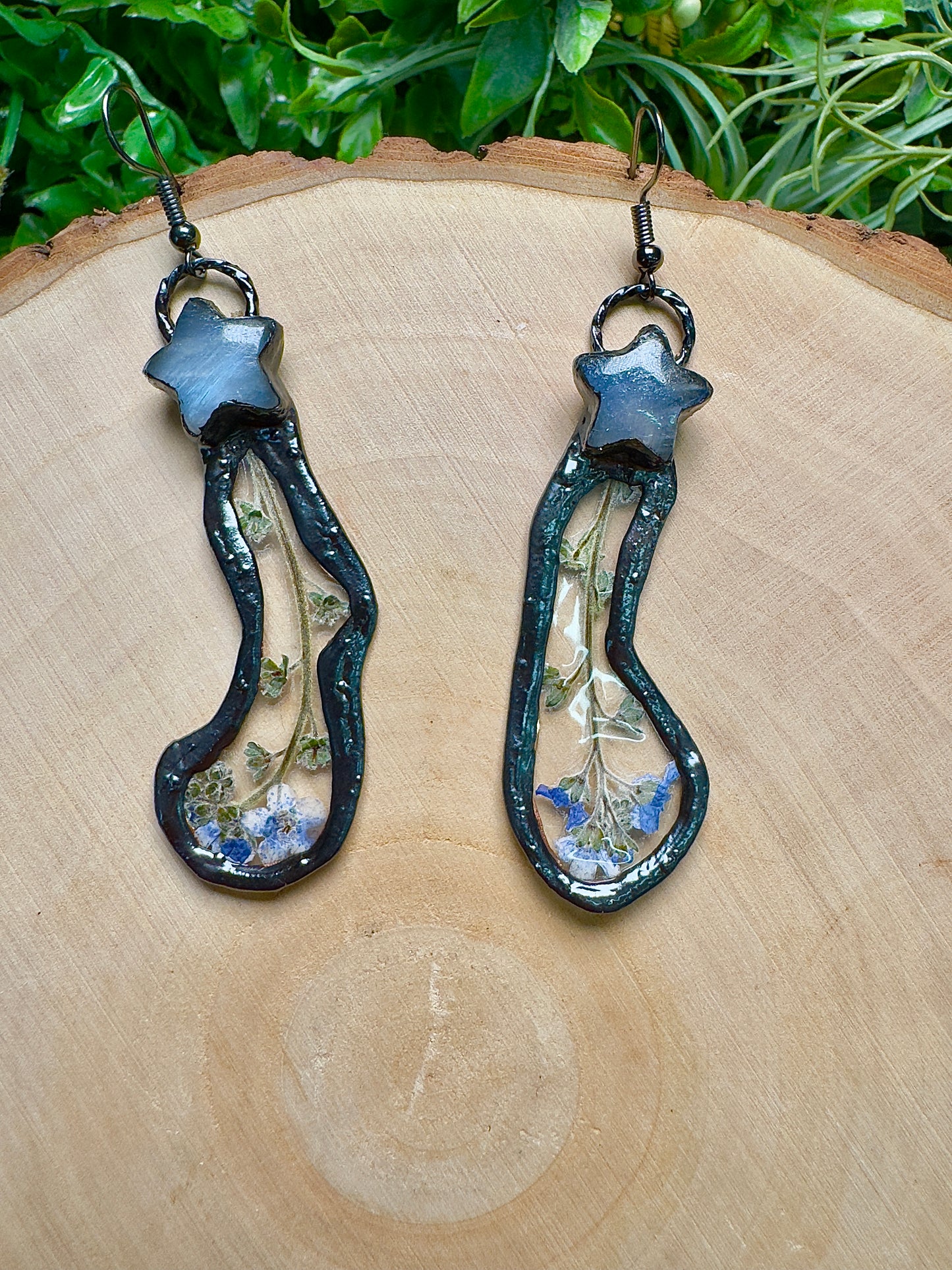 Tinkabelle- Moonstone and Flower Earrings