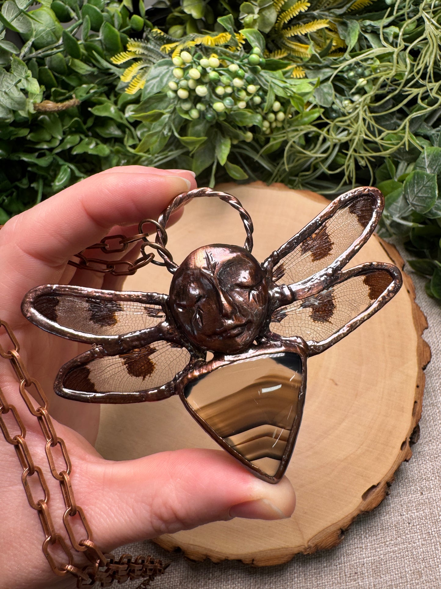 Darlene- Dragonfly Goddess Necklace