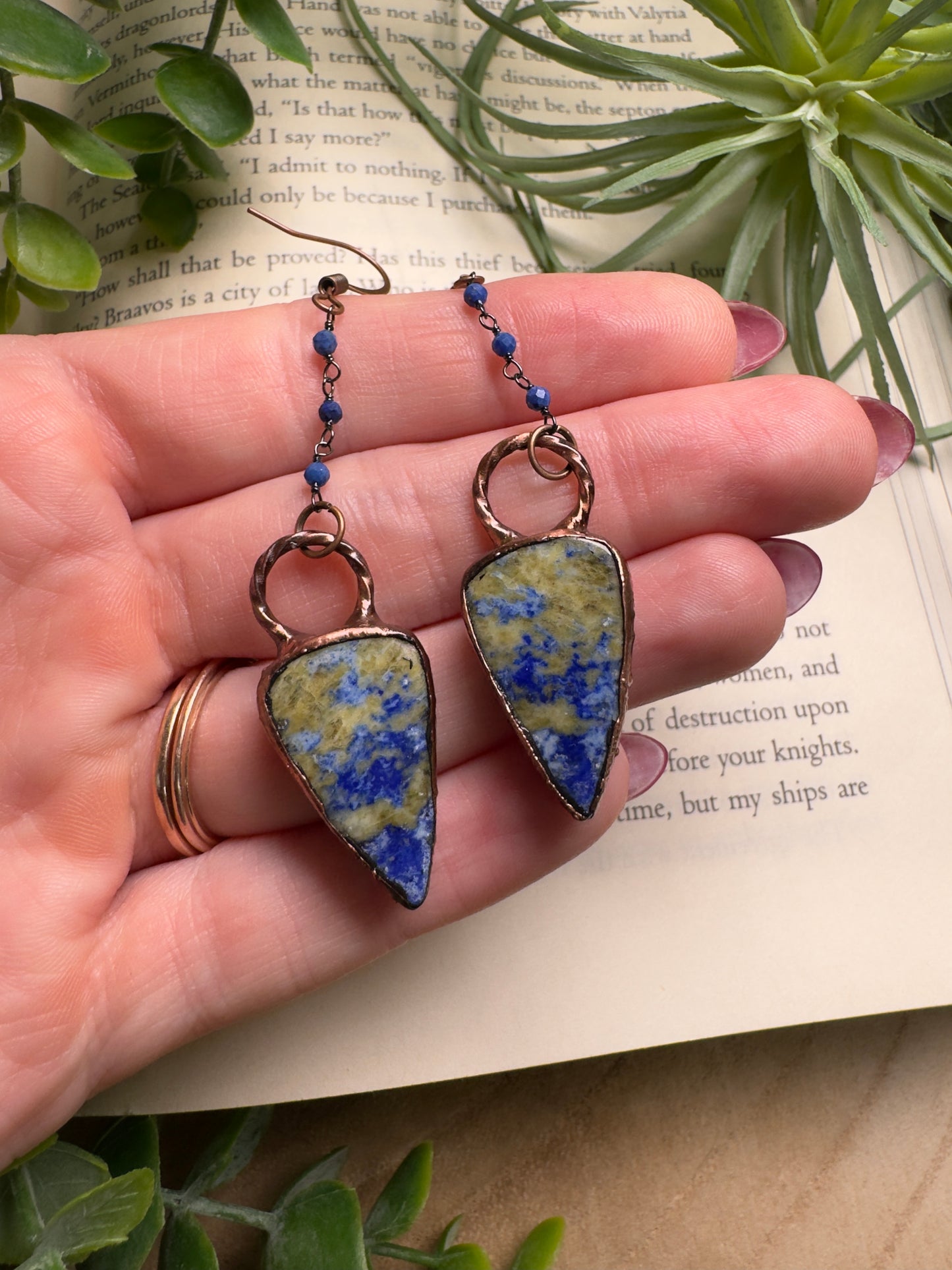 Lapis Dangle Earrings