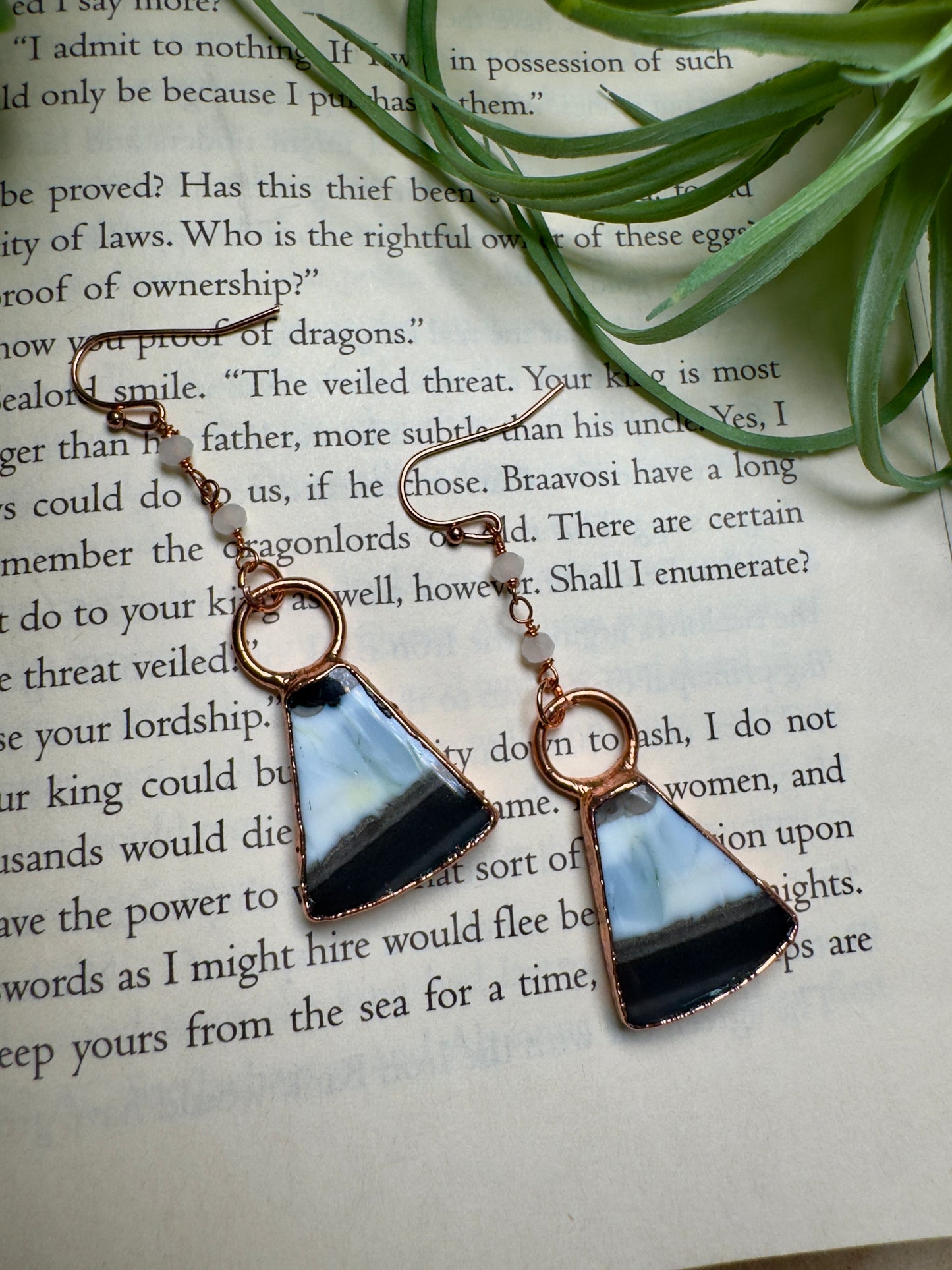 Agate Dangle Earrings