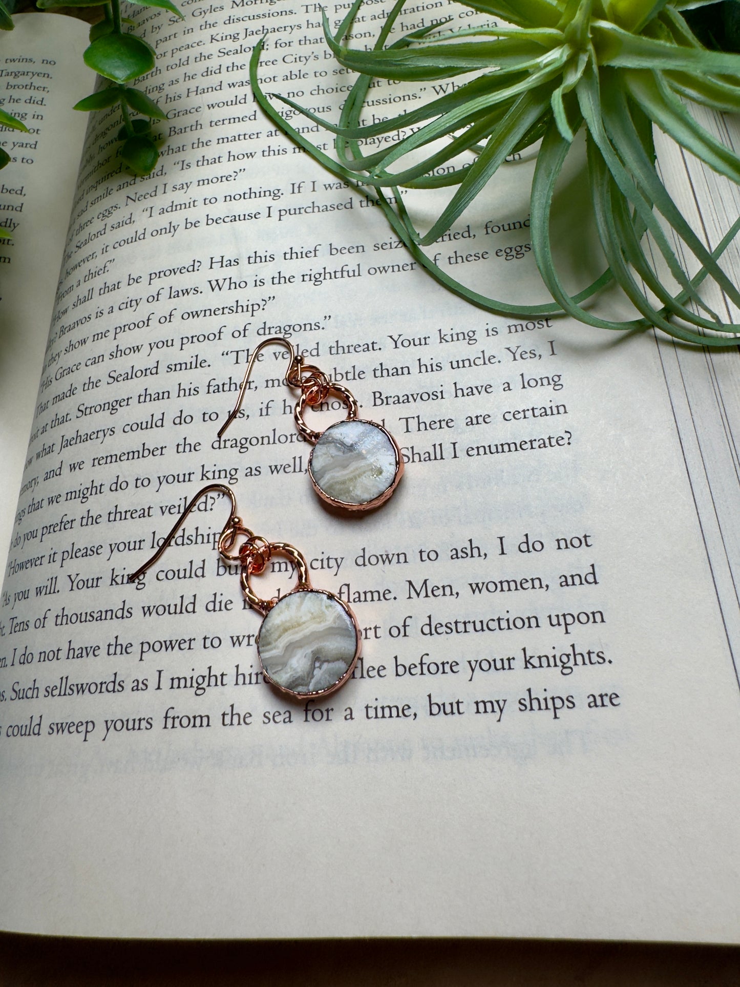 Yellow Calcite Dangle Earrings