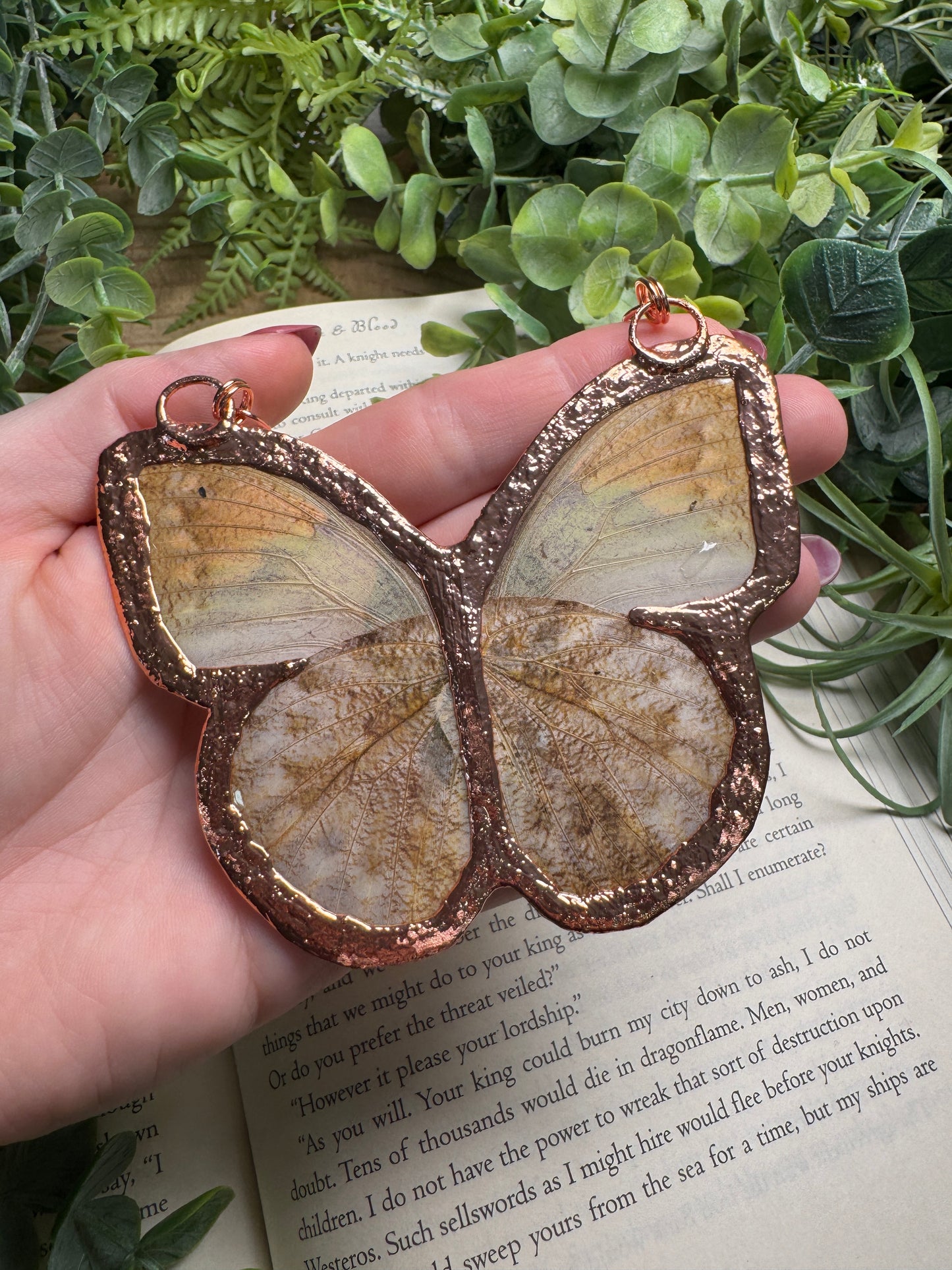 Labradorite Butterfly Necklace