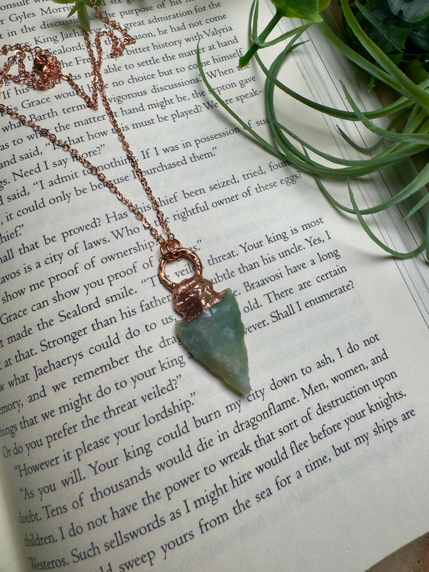 Agate Arrowhead Necklace