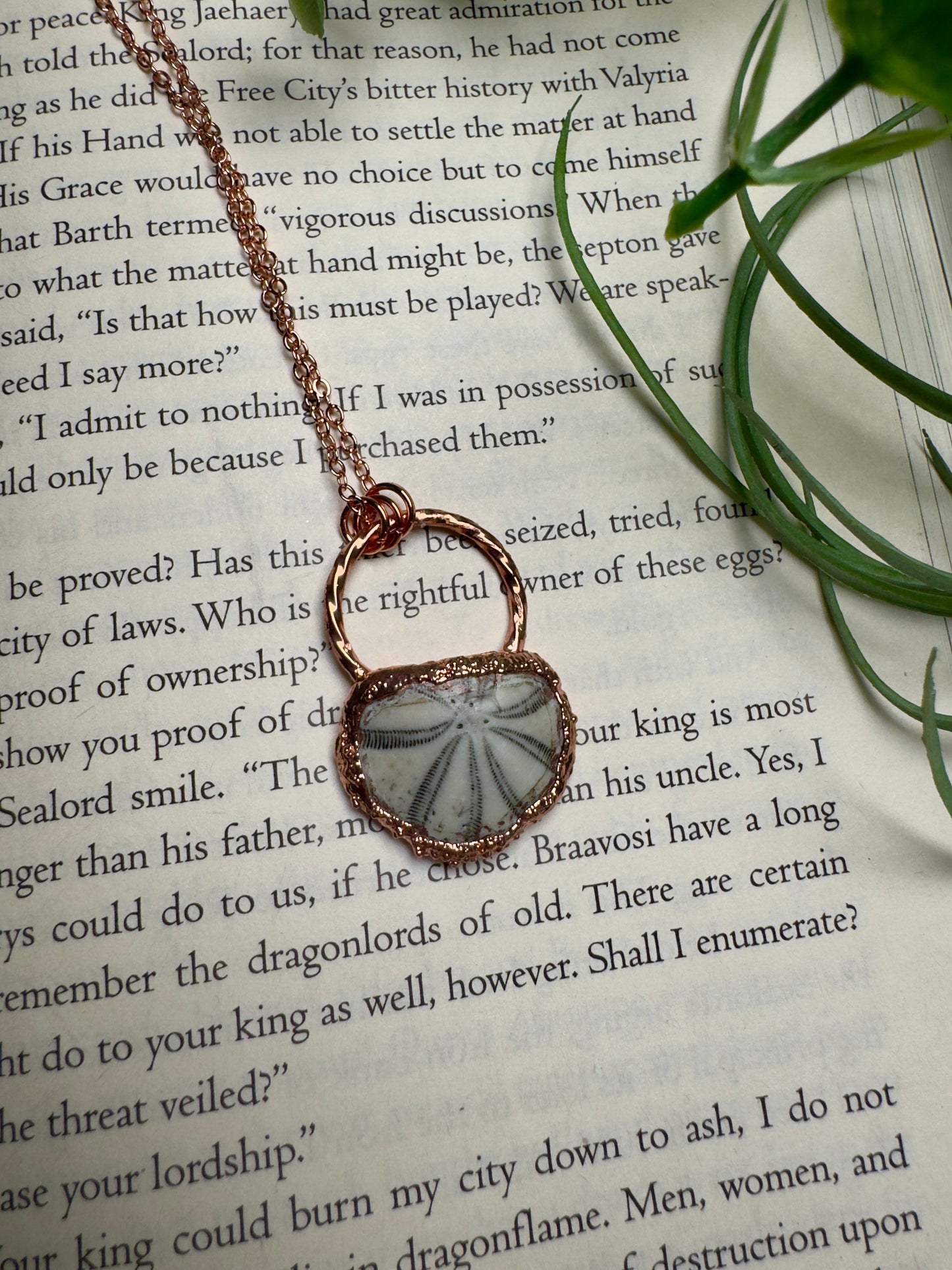 Fossilized Sea Biscuit Necklace