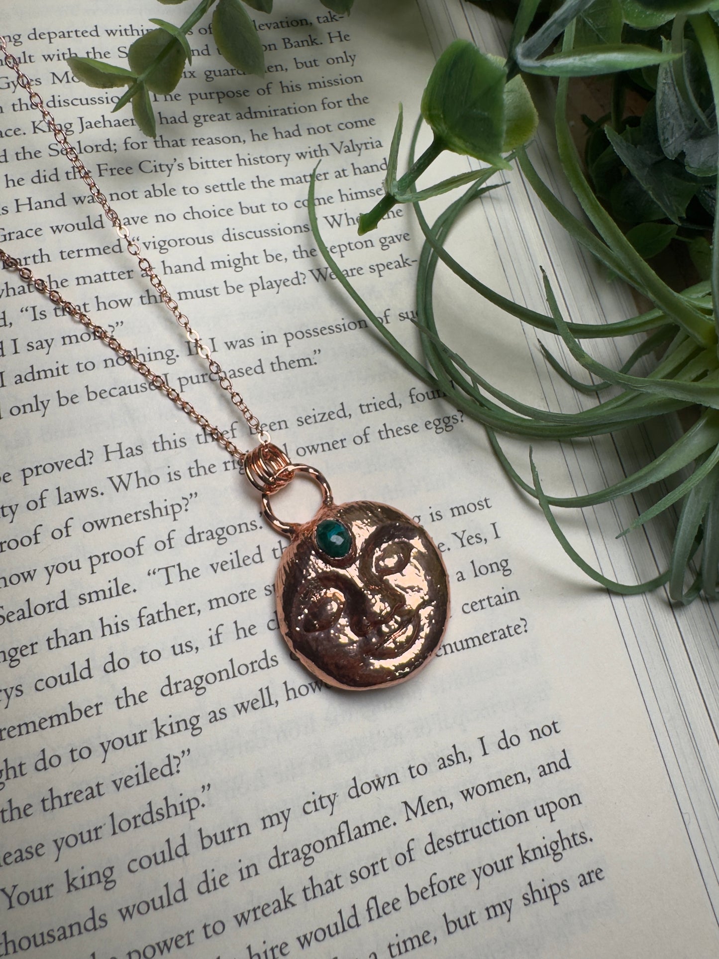Chrysocolla Goddess Necklace