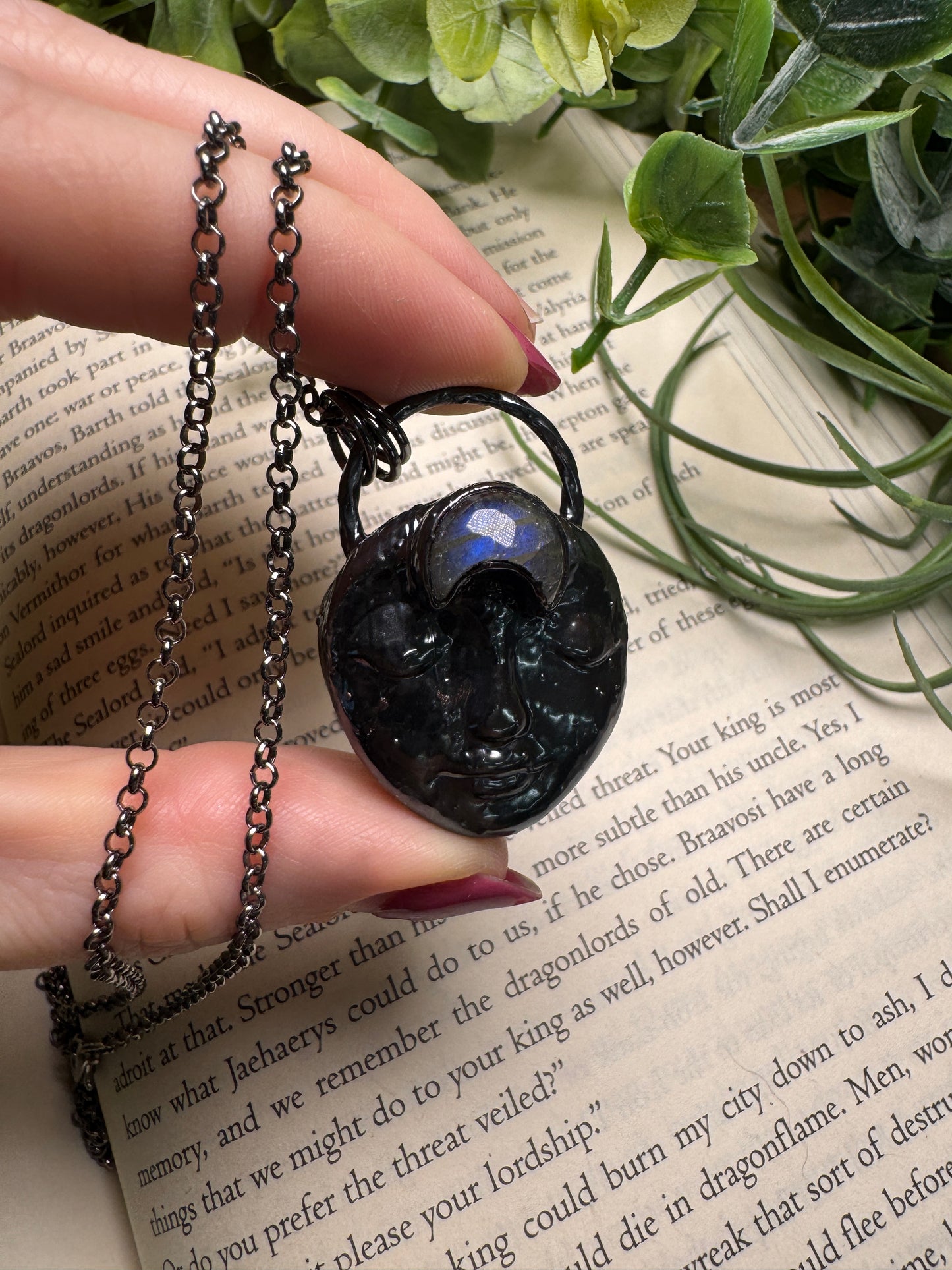 Labradorite Moon Goddess Necklace