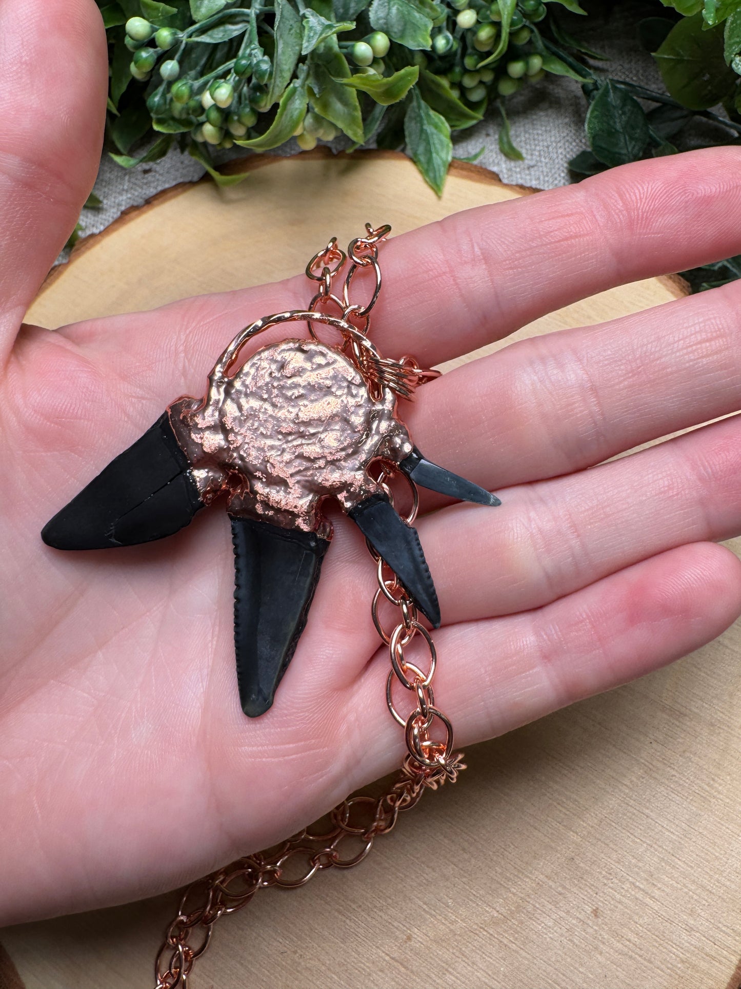 Lysara- Shark Teeth and Labradorite Necklace