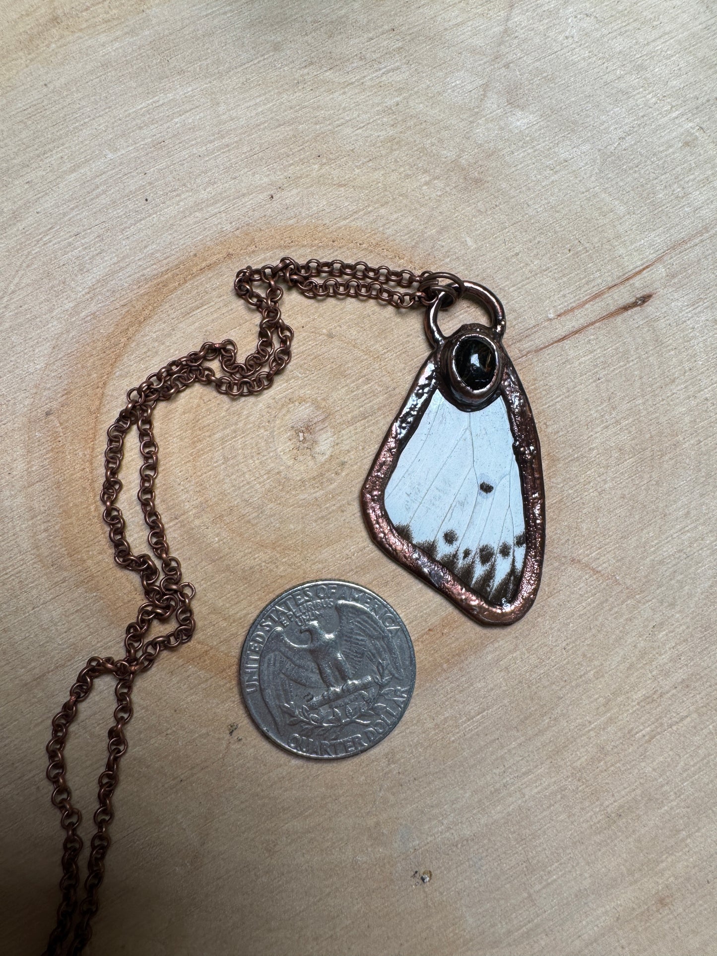 Butterfly Wing and Pietersite Necklace