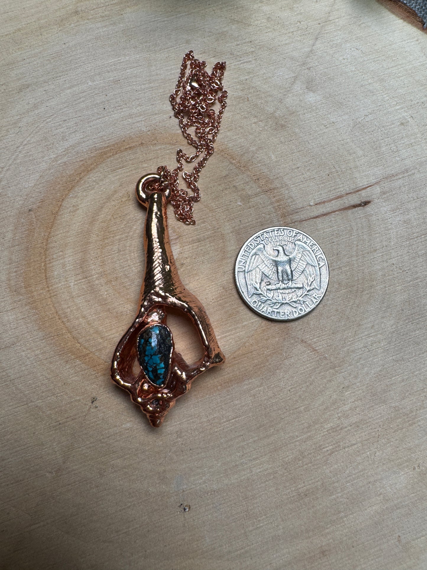 Shell and Turquoise Necklace