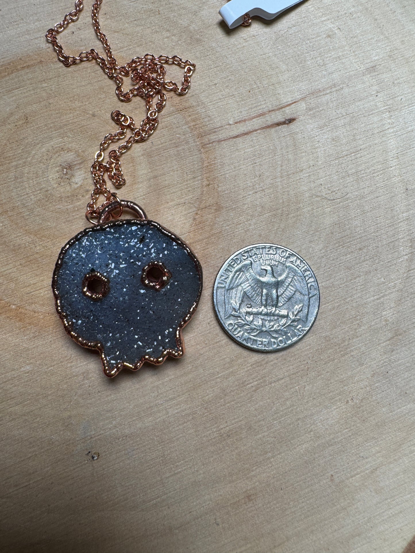 Amethyst Skull Necklace