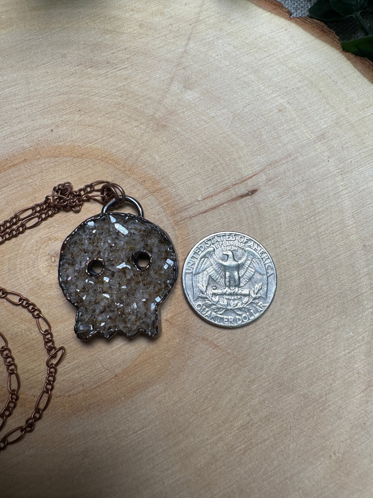 Amethyst Skull Necklace