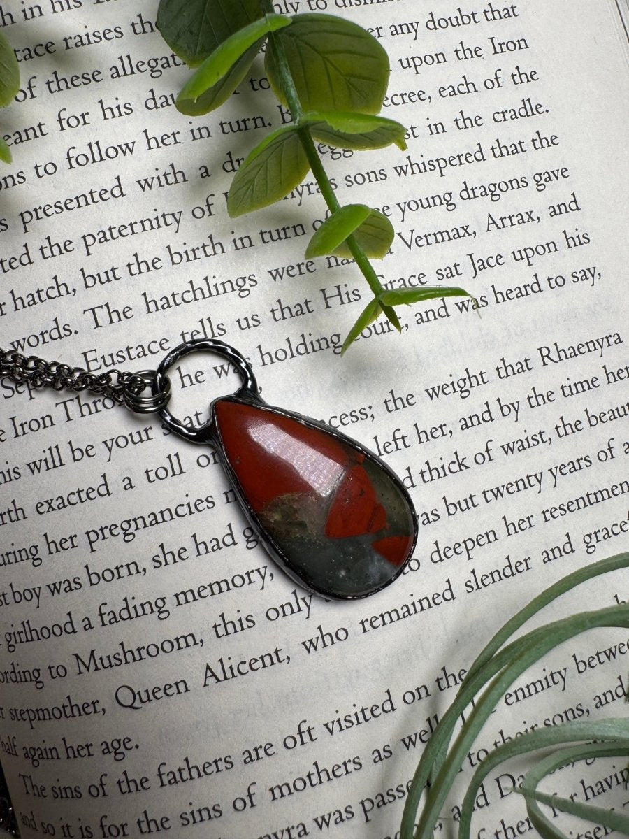African Bloodstone Necklace | Copper Ashes