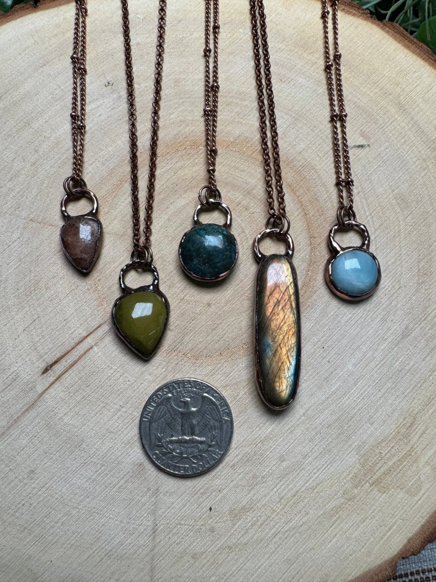 Amazonite Necklace | Copper Ashes