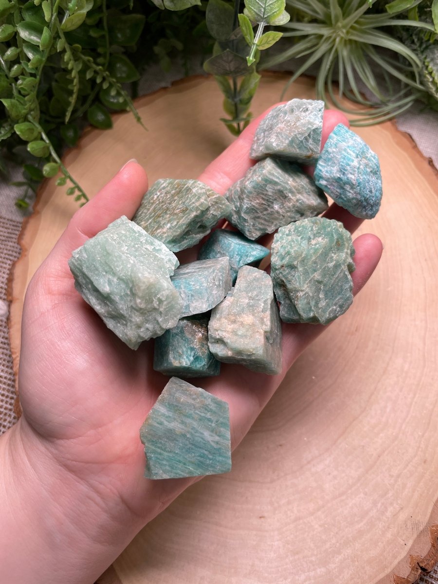 Amazonite Raw Stone | Copper Ashes