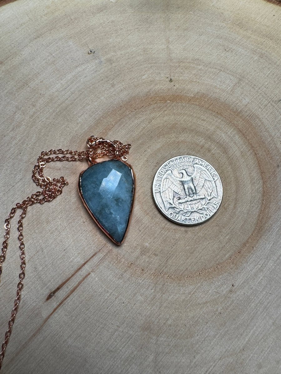 Aquamarine Necklace | Copper Ashes