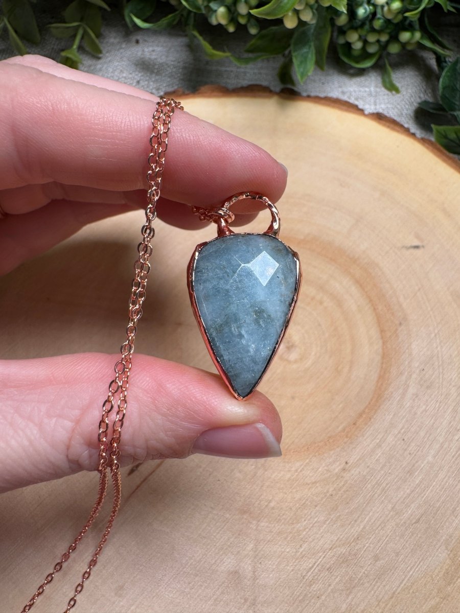 Aquamarine Necklace | Copper Ashes