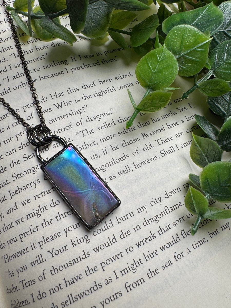 Aura Druzy Agate Necklace | Copper Ashes