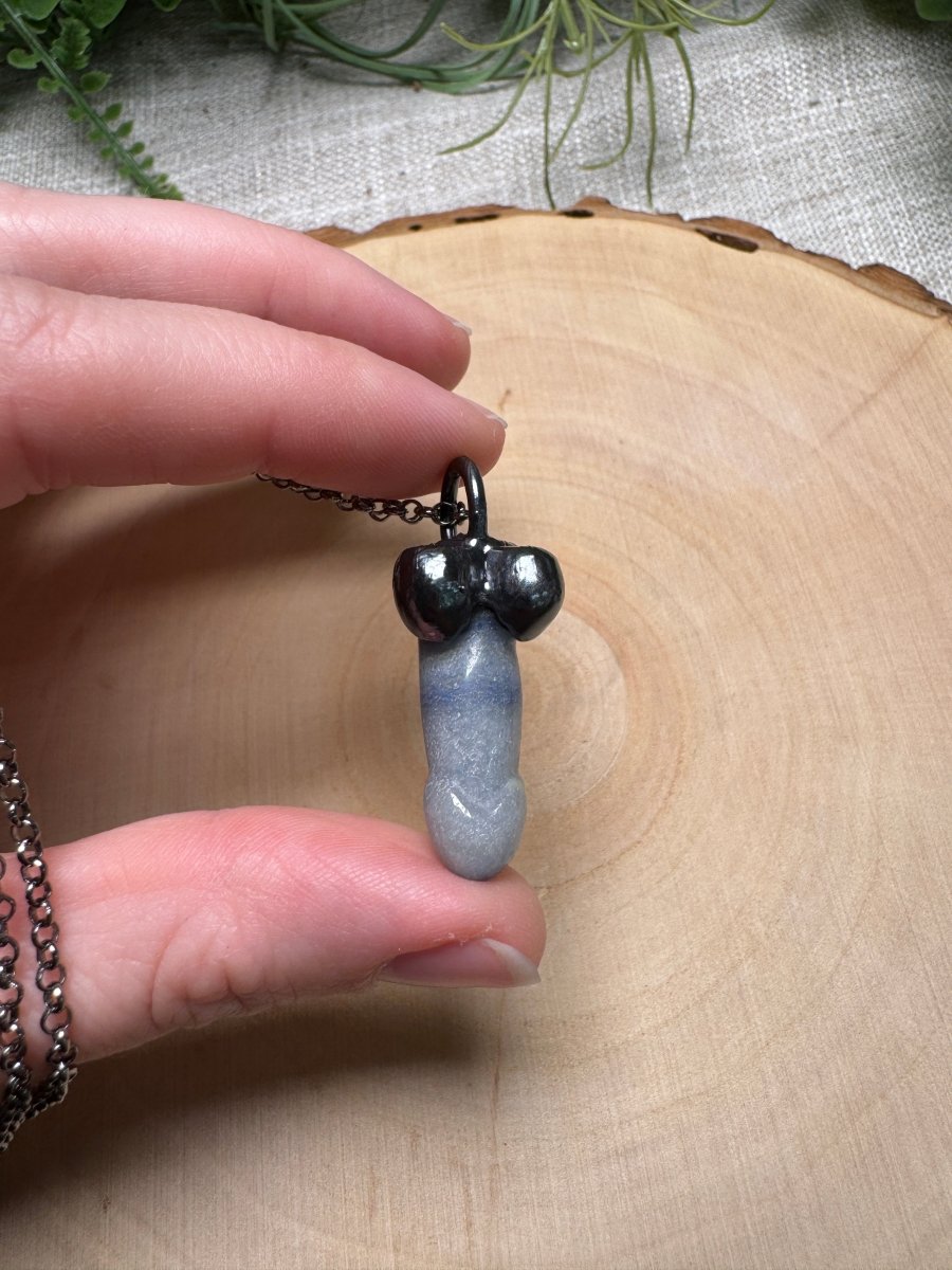 Blue Aventurine Penis Necklace | Copper Ashes
