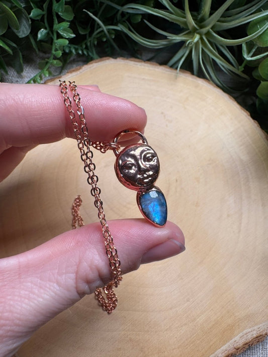 Camila - Moonstone Goddess Necklace | Copper Ashes