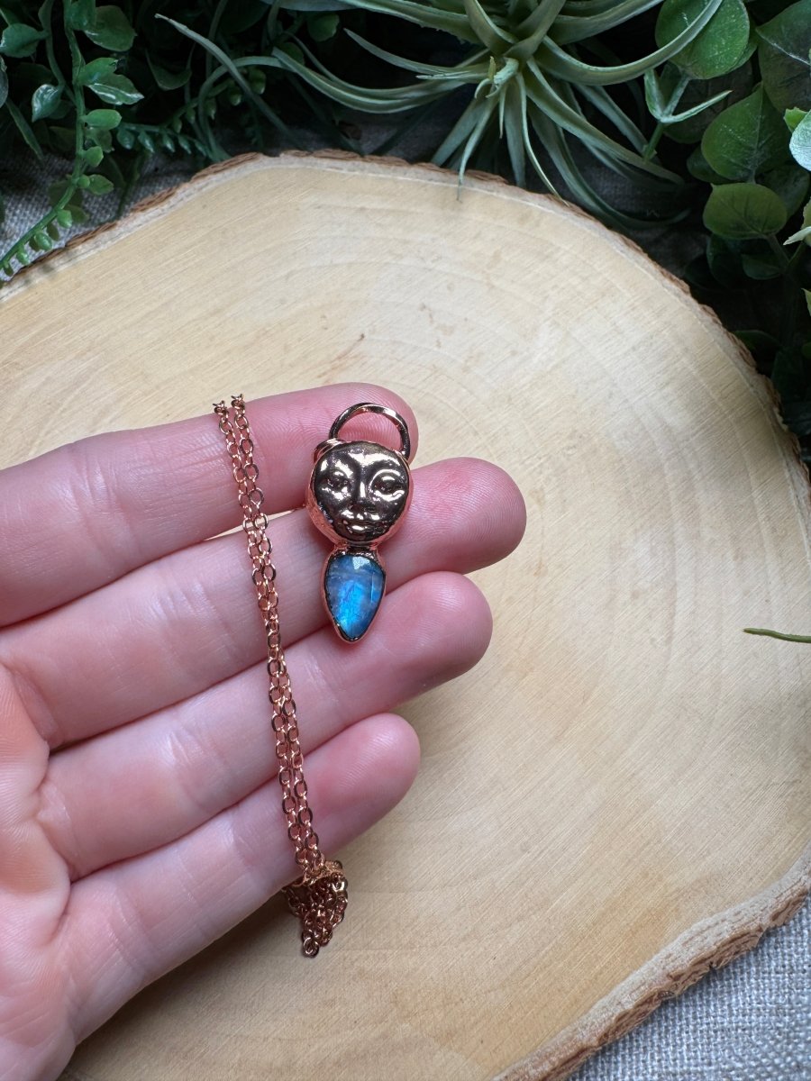 Camila - Moonstone Goddess Necklace | Copper Ashes