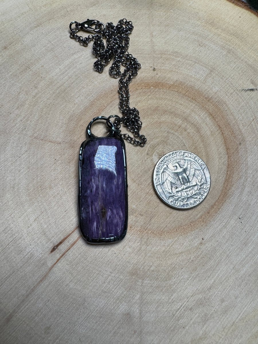 Charoite Necklace | Copper Ashes