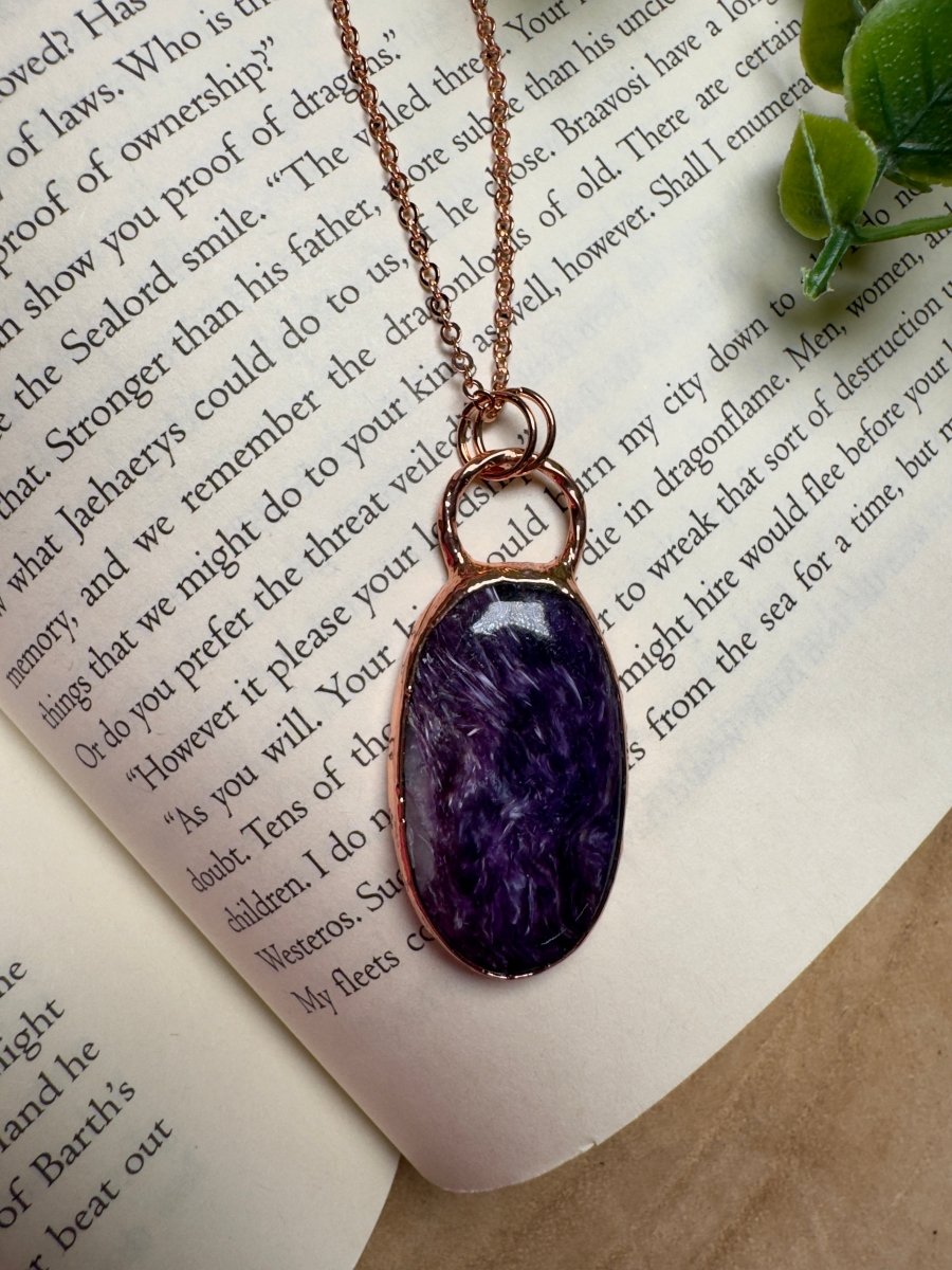 Charoite Necklace | Copper Ashes