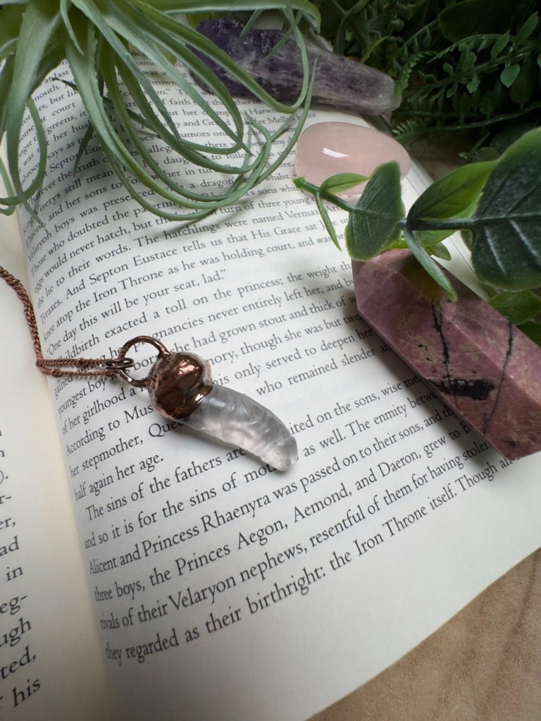 Clear Quartz Penis Necklace | Copper Ashes