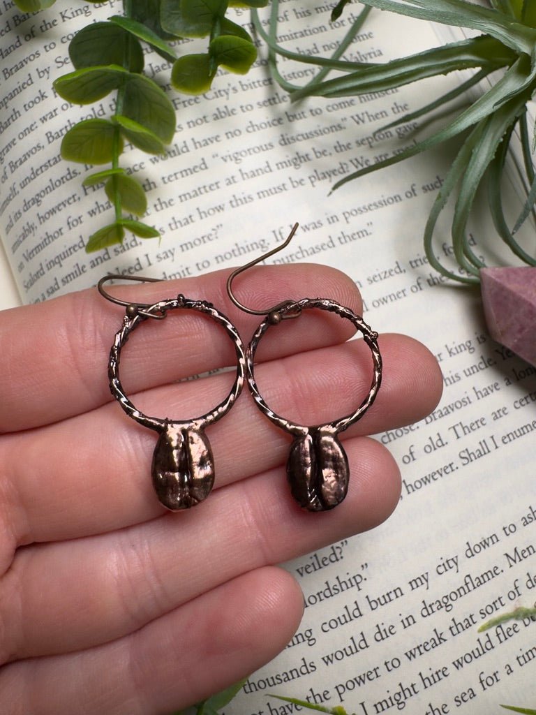 Coffee Bean Earrings | Copper Ashes