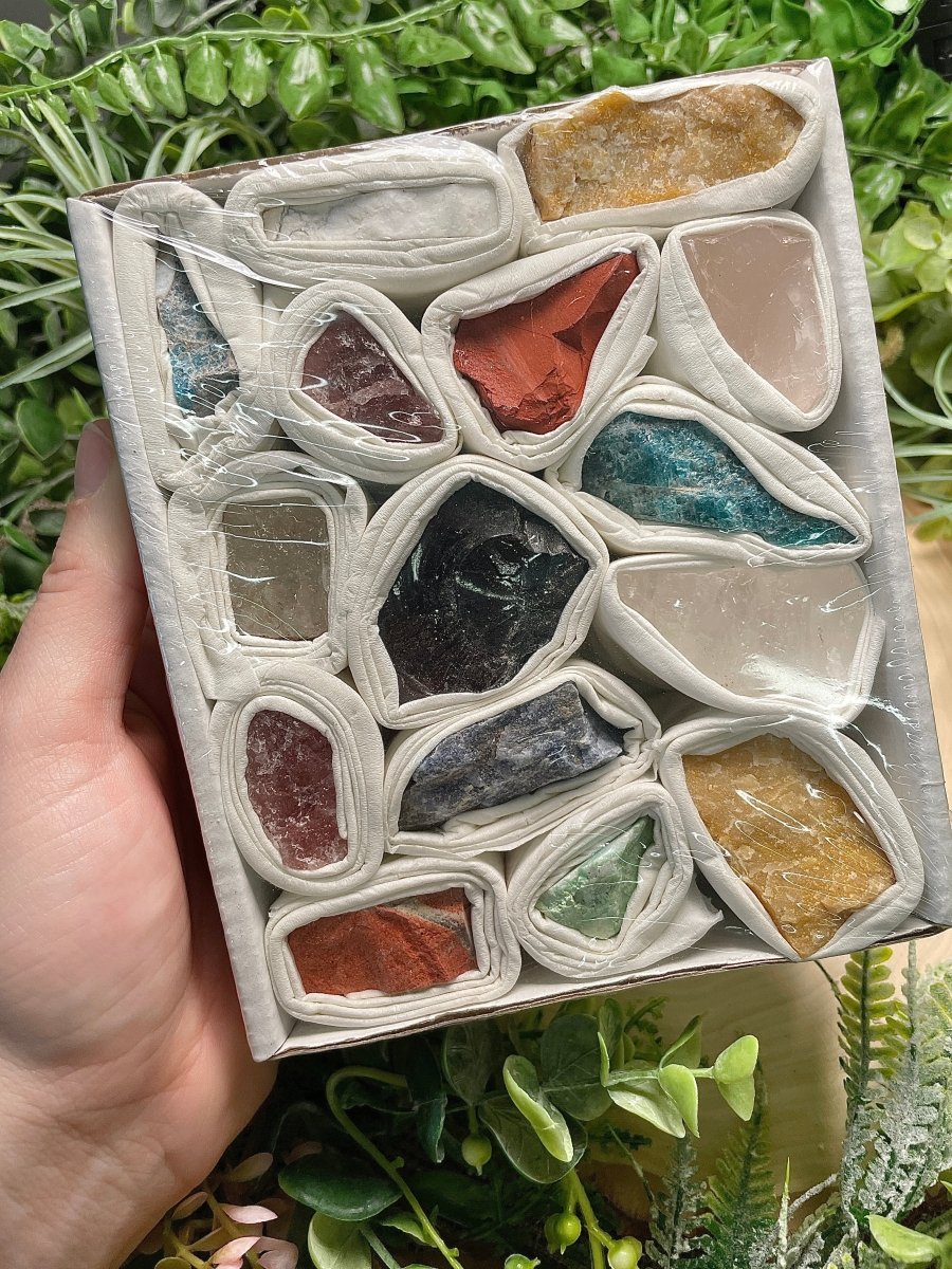 Crystal Collection Raw Stone Specimen Starter Set | Copper Ashes