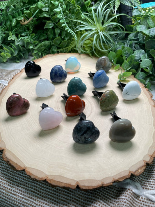 Crystal Heart Car Vent Clips | Copper Ashes