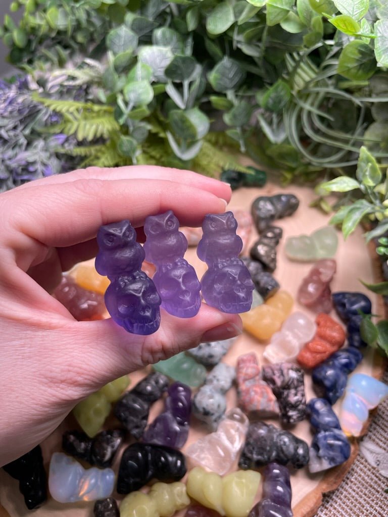 Crystal Skull with Owl | Copper Ashes