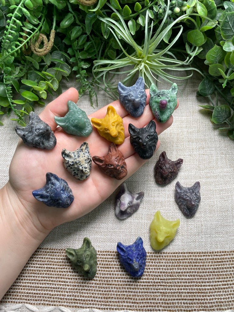 Crystal Wolf Head | Copper Ashes