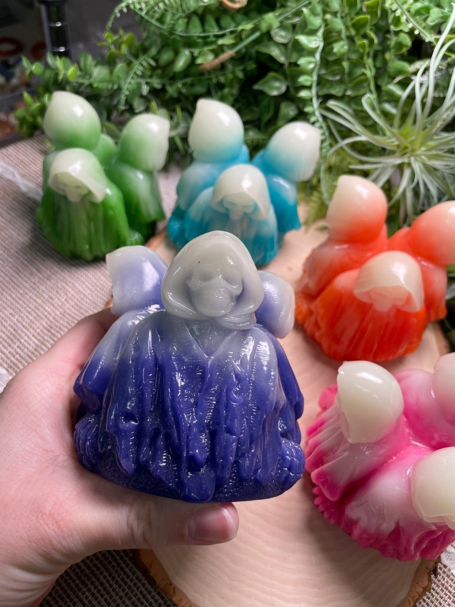 Death Reaper Resin Sphere Holder | Copper Ashes