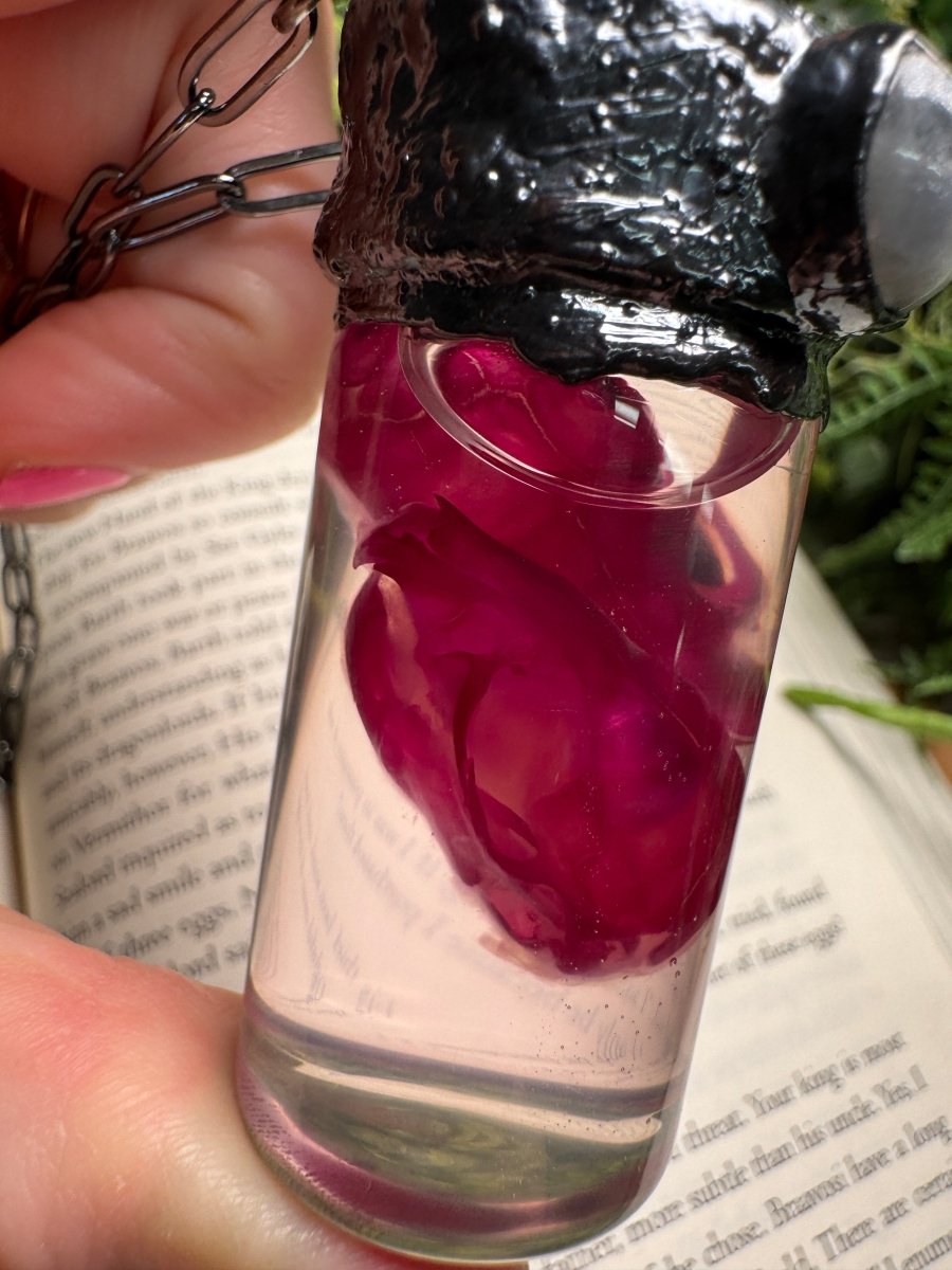 Diaphonized Rat Heads, Spirit Quartz, and Moonstone Oddity Necklace | Copper Ashes