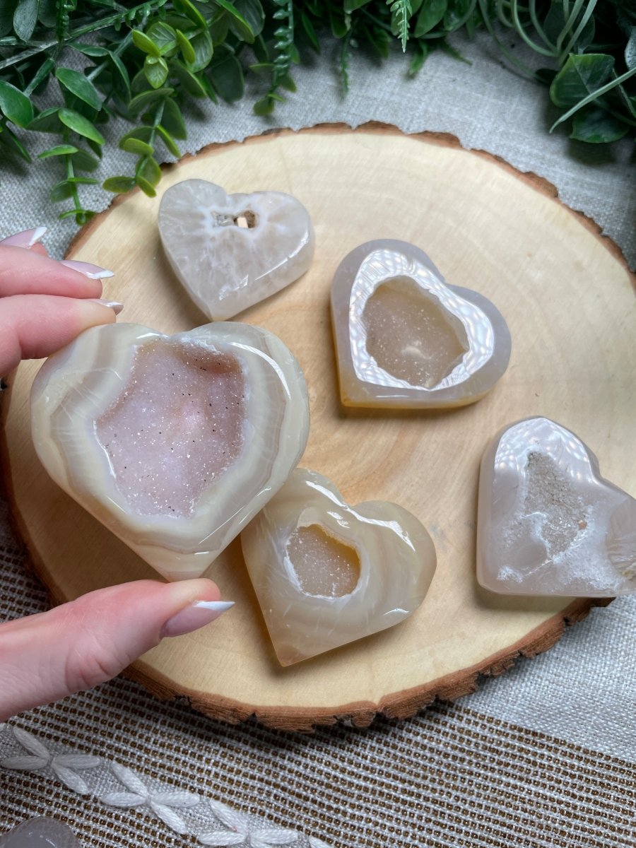 Druzy Agate Heart | Copper Ashes