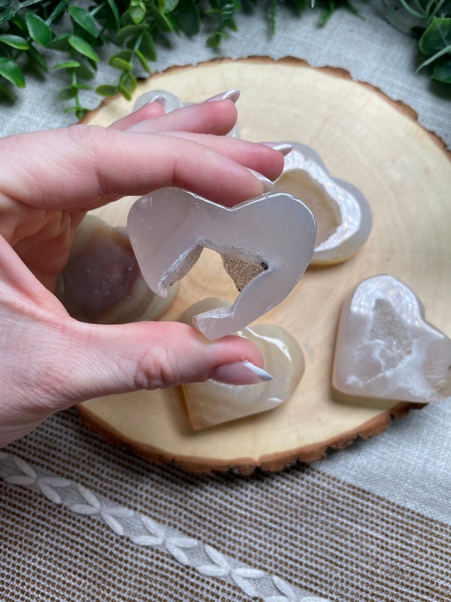 Druzy Agate Heart | Copper Ashes