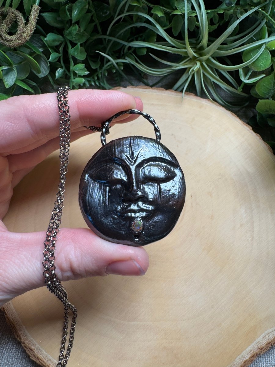 Evelyn - Rhinestone Goddess Necklace | Copper Ashes