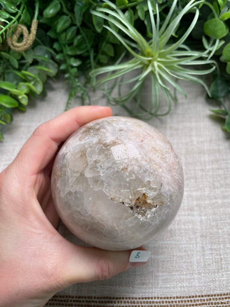 Flower Agate Mix Sphere | Copper Ashes