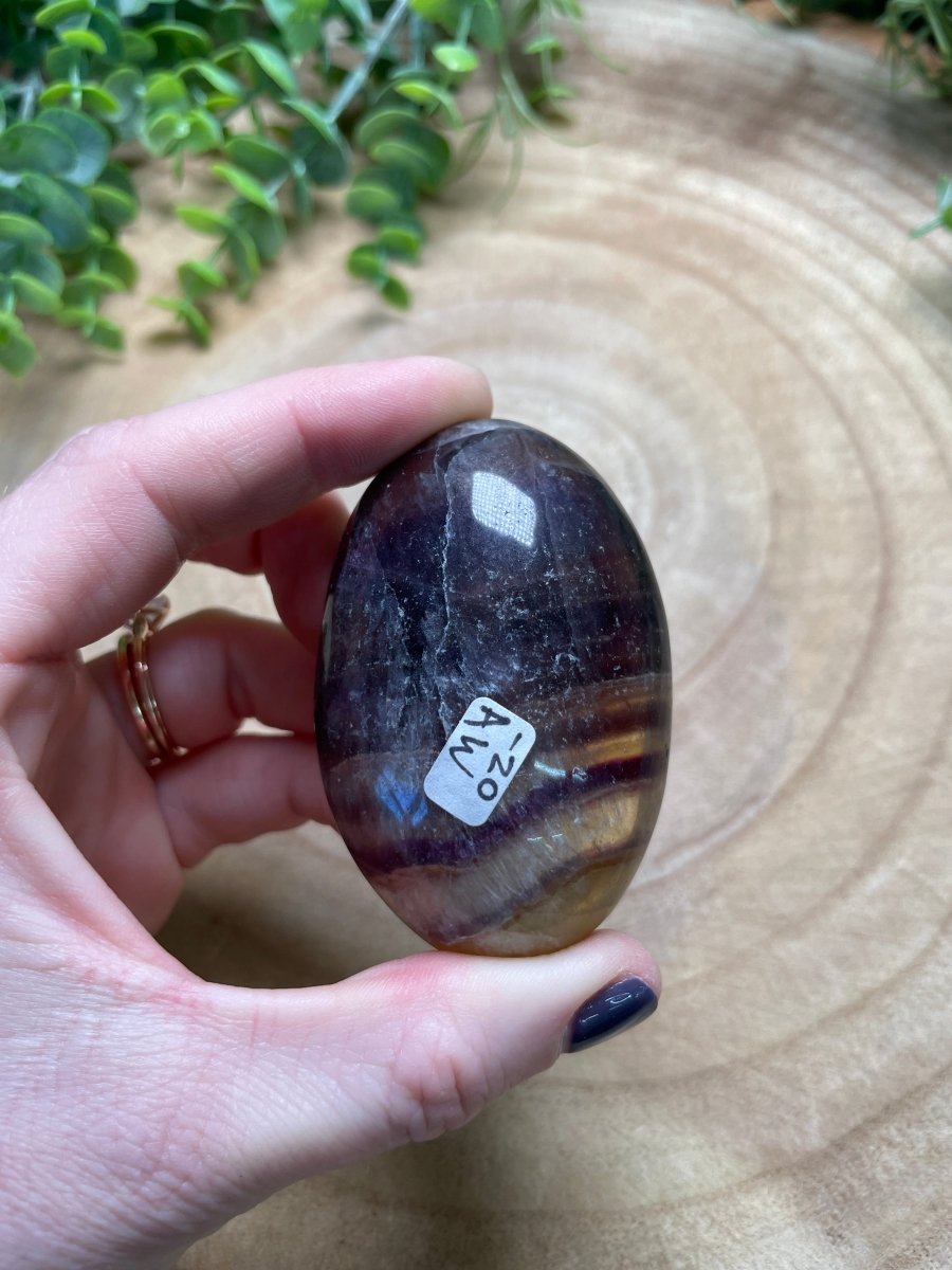 Fluorite Palm Stone | Copper Ashes