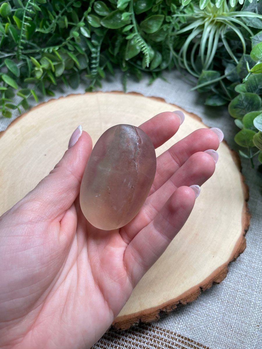 Fluorite Palm Stone | Copper Ashes