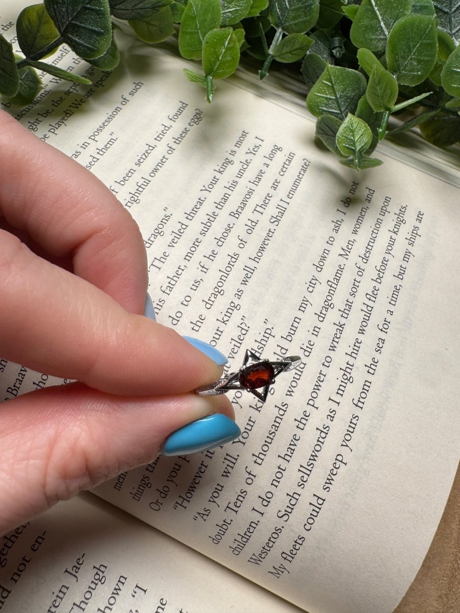 Garnet Adjustable Ring | Copper Ashes