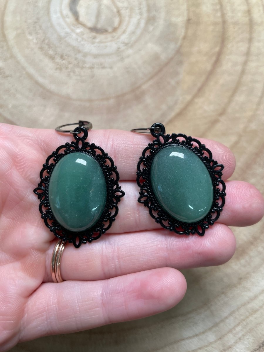 Gothic Style Crystal Earrings | Copper Ashes