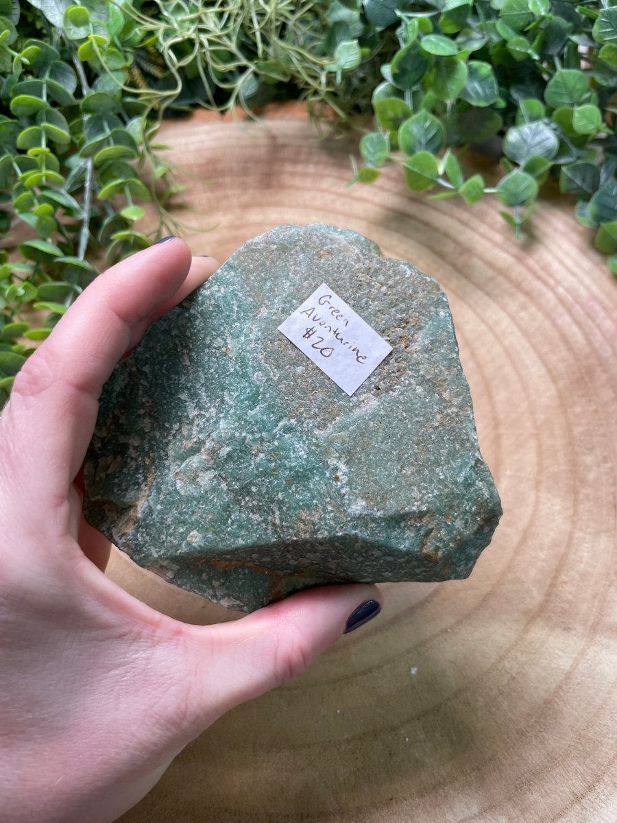 Green Aventurine Chunk | Copper Ashes