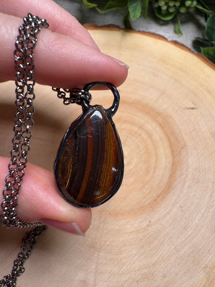 Iron Tigers Eye Necklace | Copper Ashes