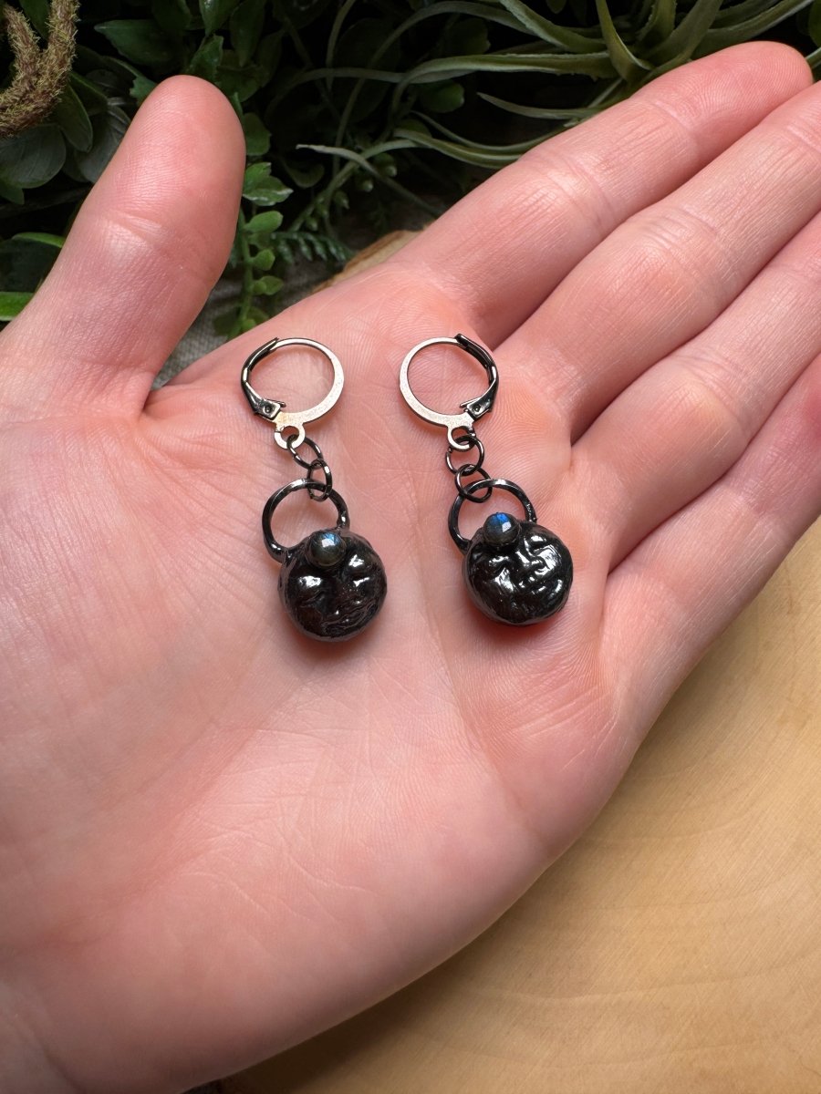 Ivy - Labradorite Goddess Earrings | Copper Ashes