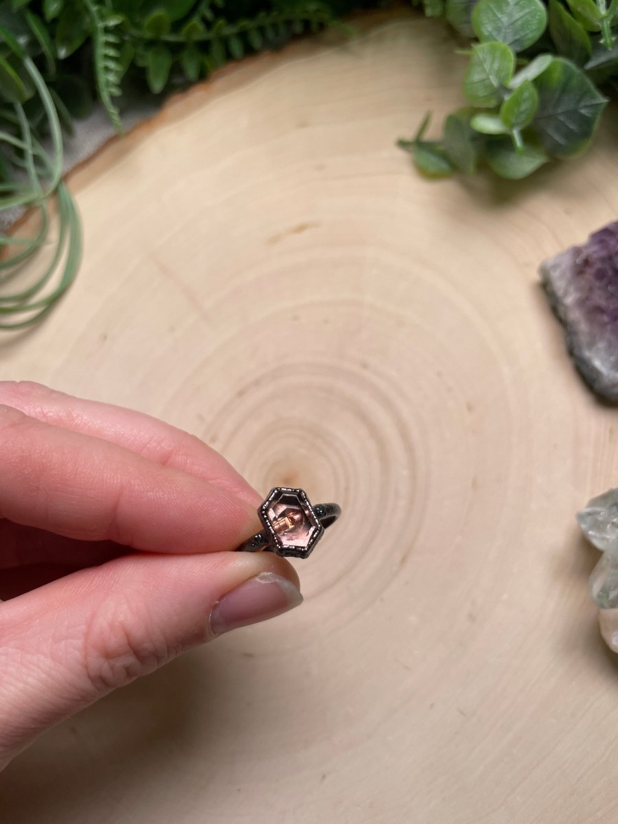 Kunzite Ring Size 5.5 | Copper Ashes