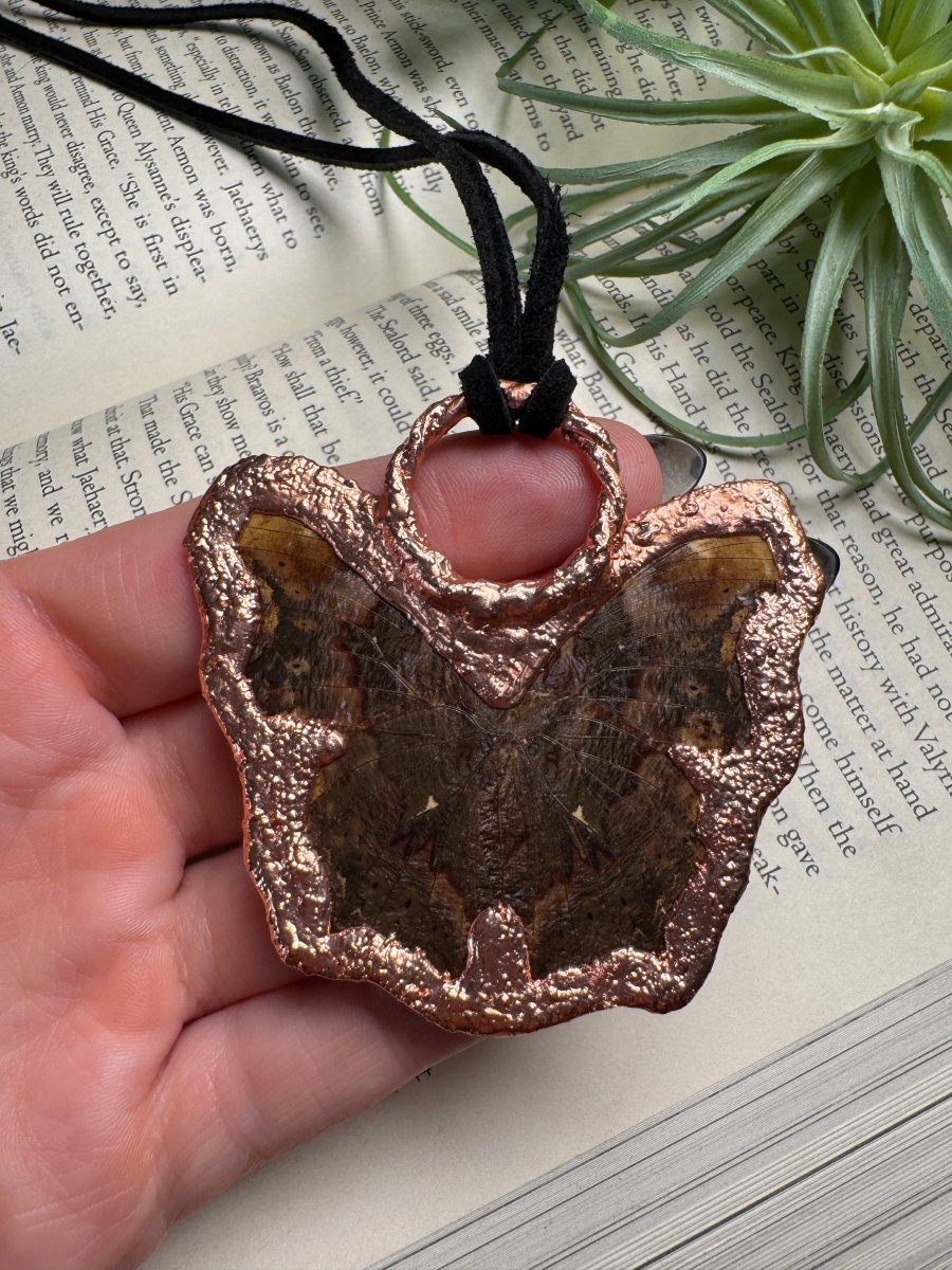 Labradorite Butterfly Necklace | Copper Ashes